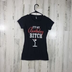 Ejel its my birthday short sleeve tshirt women's size large